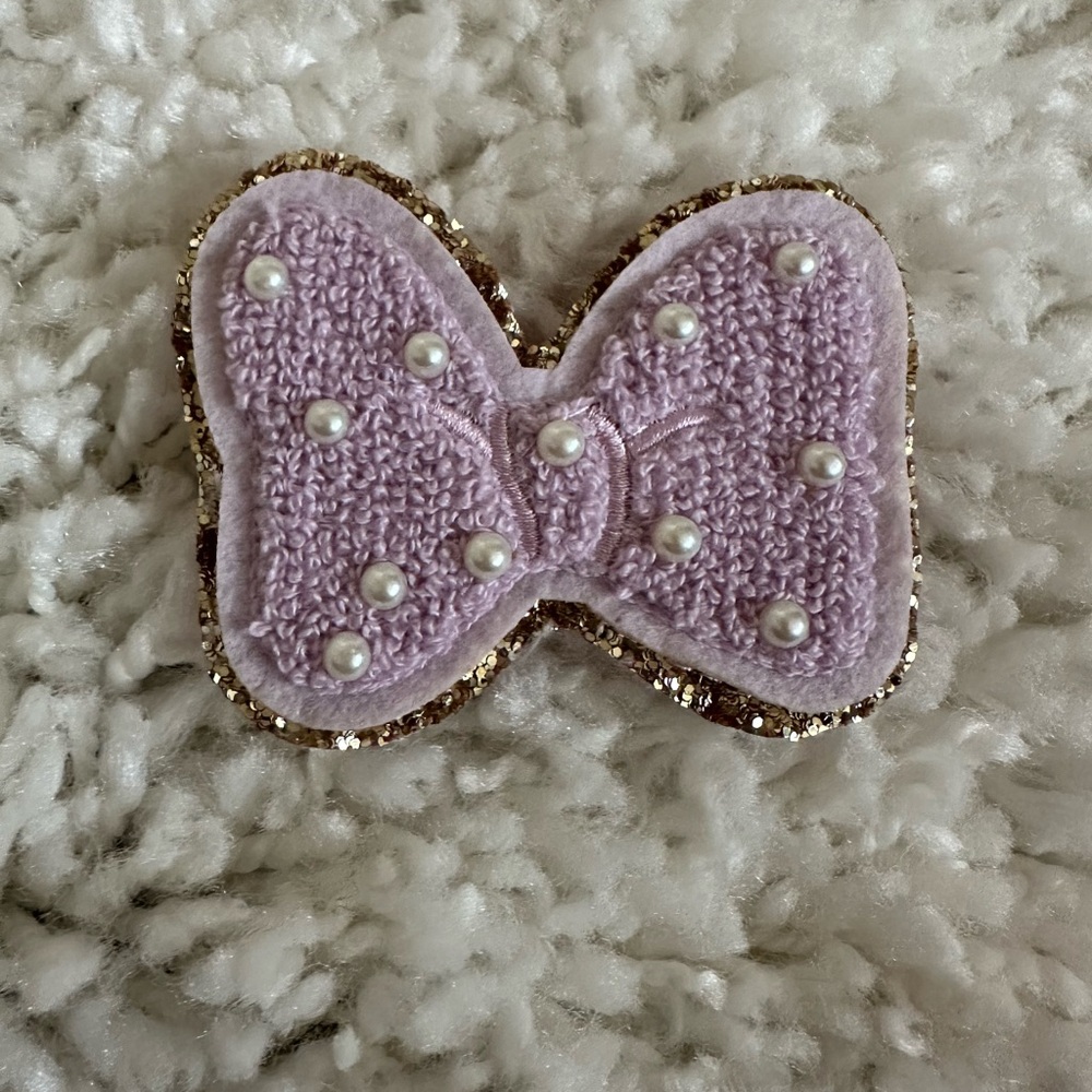 Stoney clover lane Lilac purple Disney Minnie Mouse Pearl Bow Patch